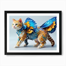 Cat With Wings Art Print