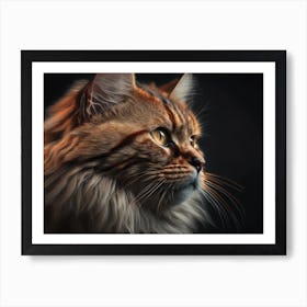 Portrait Of A Cat Art Print