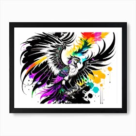 Colorful Phoenix Art Print