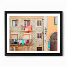 Street Laundry Art Print