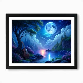 Moonlight Serenade (8) Art Print