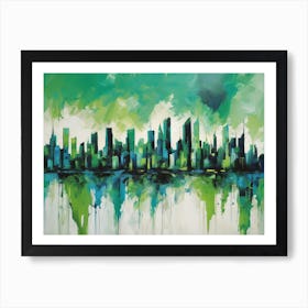 Abstract Cityscape 1 Art Print