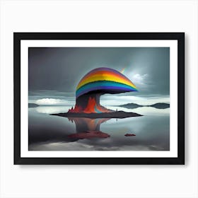 Rainbow Island Art Print