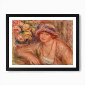 Woman Leaning(1918), Pierre Auguste Renoir Art Print