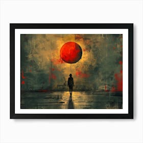 Red Sun In The Sky 2 Art Print