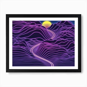 Neon Sunrise Art Print