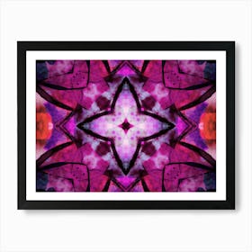Violet Flower Watercolor And Alcohol Ink In The Author S Digital Processing 1 Art Print