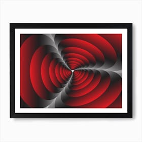 Retro Circles Art Print