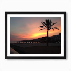 Sunset At The Beach 1 Art Print