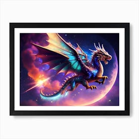 Dragon In The Sky Art Print