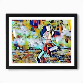 Runner Frame Art Print