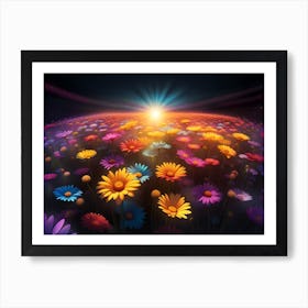 Flower Field Art Print