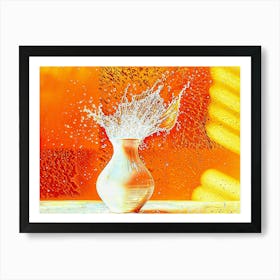 Splashing Water Art Print