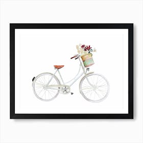 Flower Bike Art Print