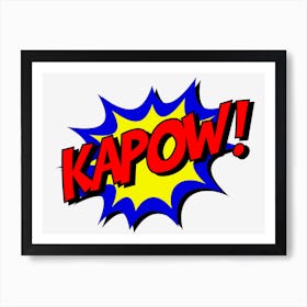 Kapow Comic Comic Book Fight Art Print