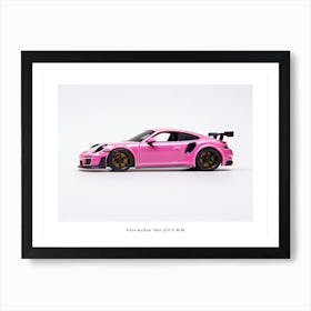 Toy Car Porsche 911 Gt3 Rs Pink Poster Art Print