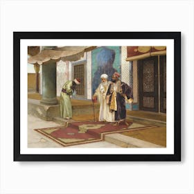 Leaving The Mosque, Rudolf Ernst Art Print