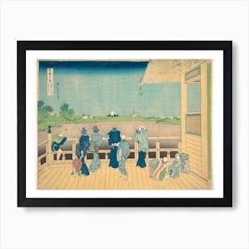 Sazai Hall At The Temples Of The Five Hundred Arhats, Katsushika Hokusai Art Print