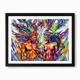 Unified Bliss - 'Two Lovers' Art Print