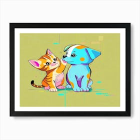 Feline Creative Cat Illustration 61 1 Art Print