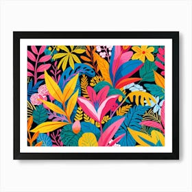 Seamless Tropical Pattern 2 Art Print