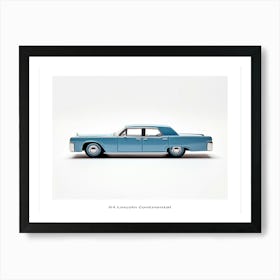 Toy Car 64 Lincoln Continental Blue Poster Art Print