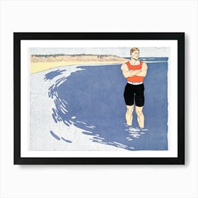 Man Standing In The Sea (1899), Edward Penfield Art Print