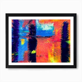 Acrylic Extruded Painting 427 Art Print