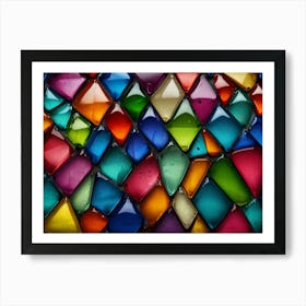 Colorful Glass Mosaic 3 Art Print