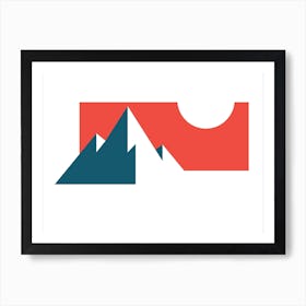 Minimal Mountain Art Print