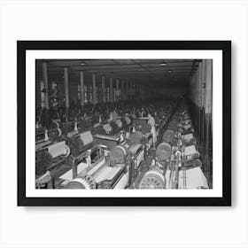 Weaving Room, Laurel Cotton Mill, Laurel, Mississippi By Russell Lee Art Print