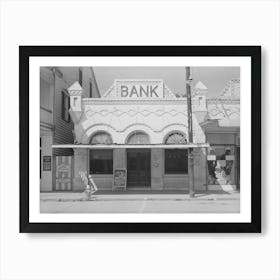 Vacant Bank Building, Saint Martinville, Louisiana By Russell Lee Art Print