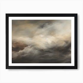 Stormy Clouds Painting Art Print