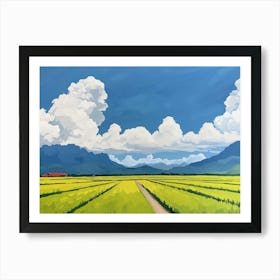 Field Of Rice 1 Art Print