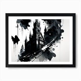 Black And White Painting 17 Art Print