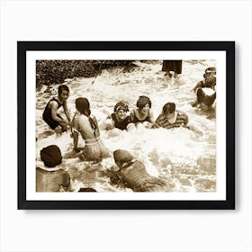 Bathers Playing In The Sea, 1913 Art Print