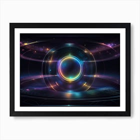 Abstract Space Background 1 Art Print