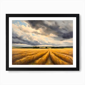 Field Of Wheat Abstract Art Print