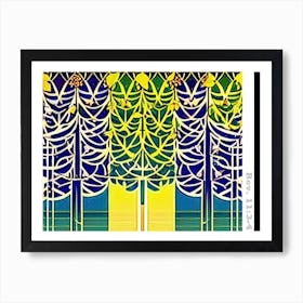 Witnesses #6 (Tall Leaves) Art Print