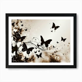 Butterfly Wallpaper 23 Art Print