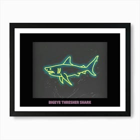 Neon Pink Bigeye Thresher Shark Poster 6 Póster