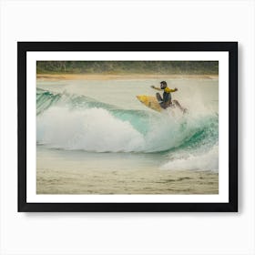 Riding A Wave Art Print