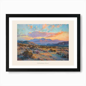 Western Sunset Landscapes Chihuahuan Desert Texas 2 Poster Art Print