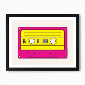 Pink Cassette Art Print