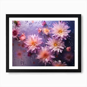 Flowers In The Rain Art Print