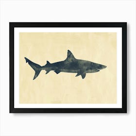 Isistius Genus Shark Silhouette 5 Art Print