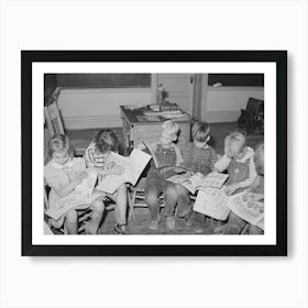 Untitled Photo, Possibly Related To Children Looking At Picture Books At School, Santa Clara, Utah Art Print