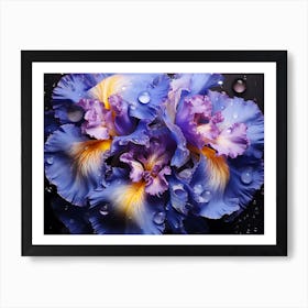 Blue Iris 11 Art Print