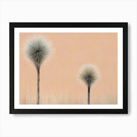 Australian native floral grass plants flowers Art Print