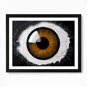 Fragmented Vision: I Put An Eye On You Series Art Print